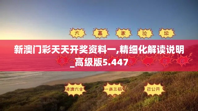 新澳门彩天天开奖资料一,精细化解读说明_高级版5.447