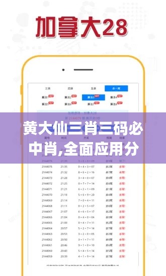 黄大仙三肖三码必中肖,全面应用分析数据_HT1.392