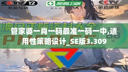 管家婆一肖一码最准一码一中,适用性策略设计_SE版3.309