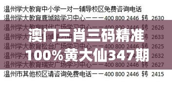 澳门三肖三码精准100%黄大仙347期,精细解析评估_8DM4.752