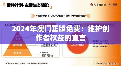 2024年澳门正版免费：维护创作者权益的宣言