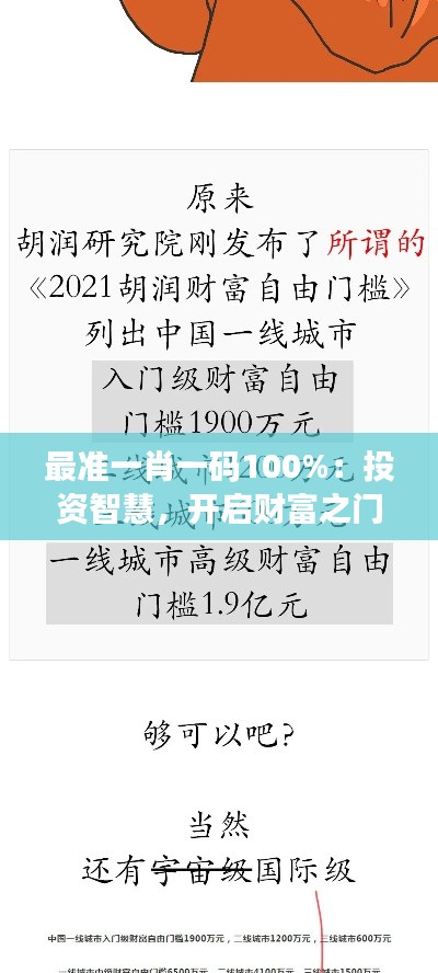 最准一肖一码100%：投资智慧，开启财富之门