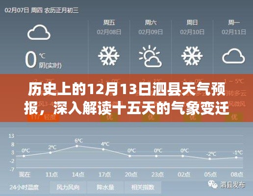 历史上的12月13日泗县天气预报，深入解读十五天气象变迁纪实