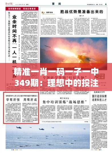 精准一肖一码一子一中349期：理想中的投注方式