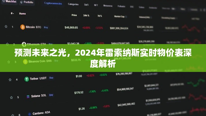 2024雷索纳斯实时物价表深度解析，预测未来之光