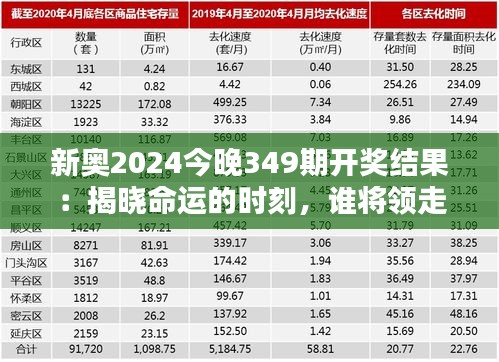 新奥2024今晚349期开奖结果：揭晓命运的时刻，谁将领走好运？