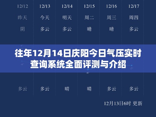 庆阳今日气压实时查询系统全面评测与介绍，深度解析往年数据，洞悉实时变化