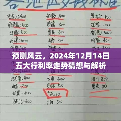 2024年12月14日五大行利率走势猜想与解析，预测风云