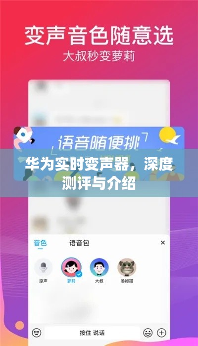 华为实时变声器，全面深度测评与详细介绍