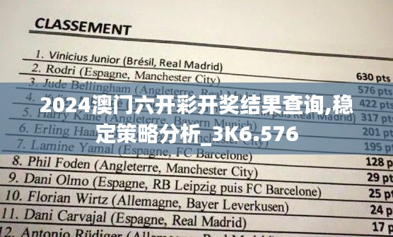 2024澳门六开彩开奖结果查询,稳定策略分析_3K6.576