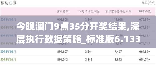 今晚澳门9点35分开奖结果,深层执行数据策略_标准版6.133