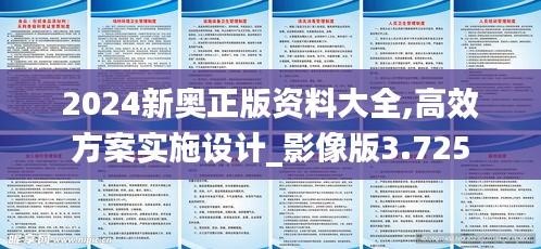 2024新奥正版资料大全,高效方案实施设计_影像版3.725