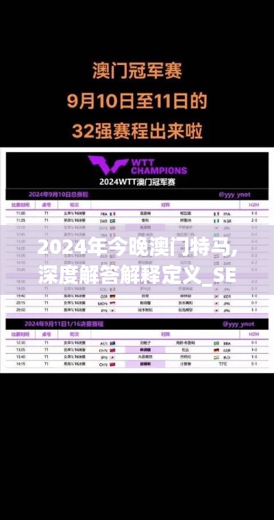 2024年今晚澳门特马,深度解答解释定义_SE版5.508