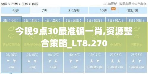 今晚9点30最准确一肖,资源整合策略_LT8.270