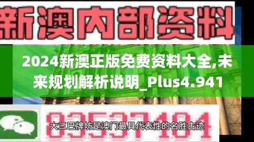 2024新澳正版免费资料大全,未来规划解析说明_Plus4.941