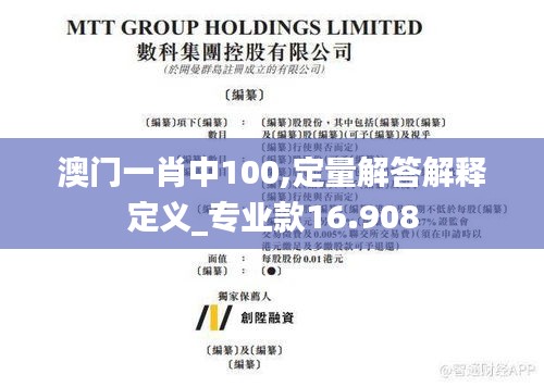 澳门一肖中100,定量解答解释定义_专业款16.908