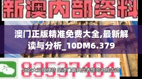 澳门正版精准免费大全,最新解读与分析_10DM6.379