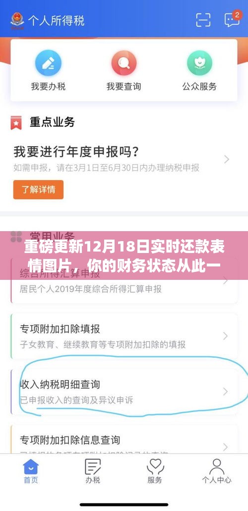 重磅更新，实时还款表情图片，财务状态一目了然
