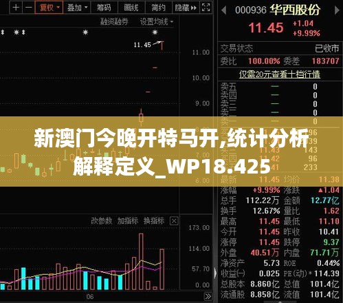 新澳门今晚开特马开,统计分析解释定义_WP18.425