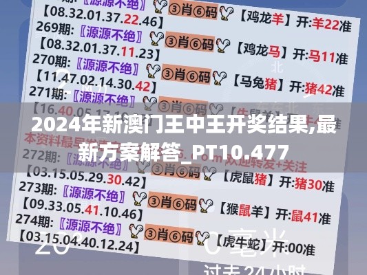 2024年新澳门王中王开奖结果,最新方案解答_PT10.477