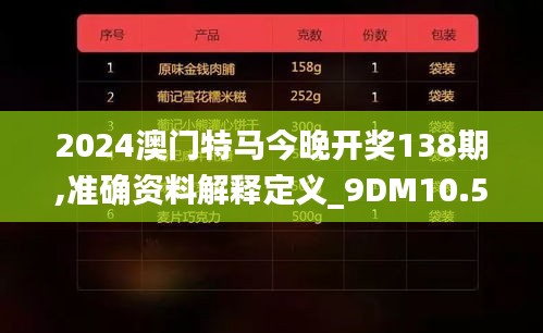 2024澳门特马今晚开奖138期,准确资料解释定义_9DM10.522