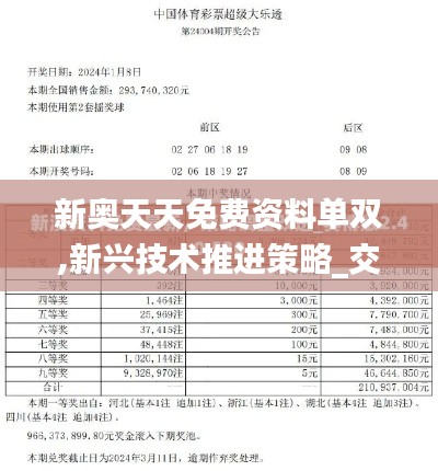 新奥天天免费资料单双,新兴技术推进策略_交互版110.764