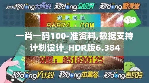 一肖一码100-准资料,数据支持计划设计_HDR版6.384