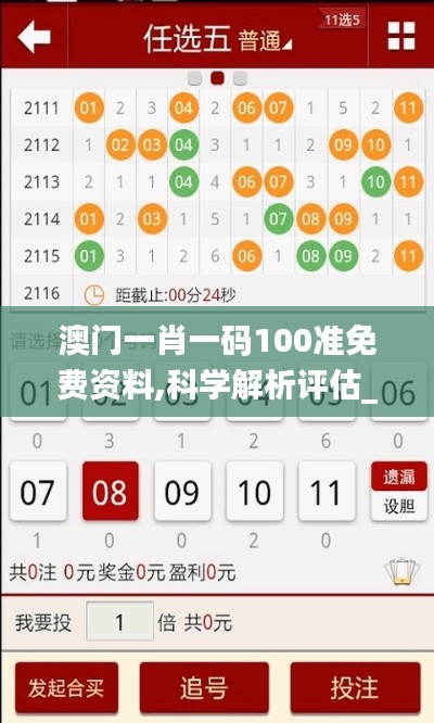 澳门一肖一码100准免费资料,科学解析评估_Gold3.406