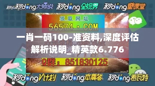 一肖一码100-准资料,深度评估解析说明_精英款6.776
