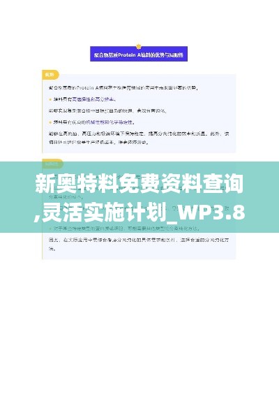 新奥特料免费资料查询,灵活实施计划_WP3.802
