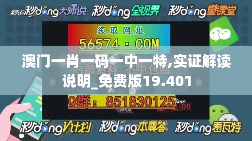 澳门一肖一码一中一特,实证解读说明_免费版19.401