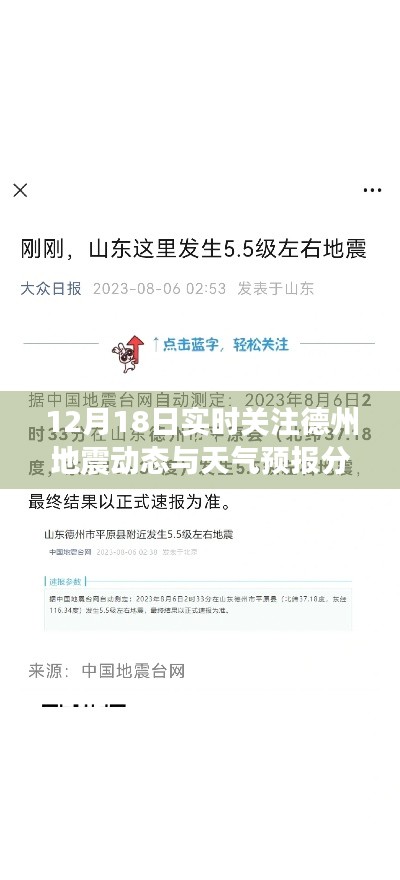 德州地震动态与天气预报分析，实时关注，掌握最新动态（12月18日）