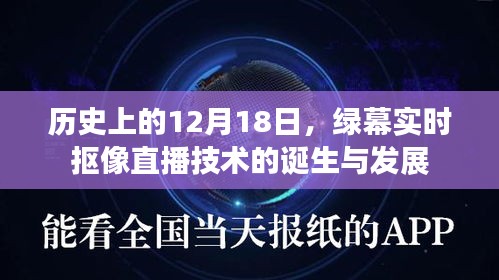 绿幕实时抠像直播技术的诞生与历程回顾，历史视角下的12月18日里程碑事件