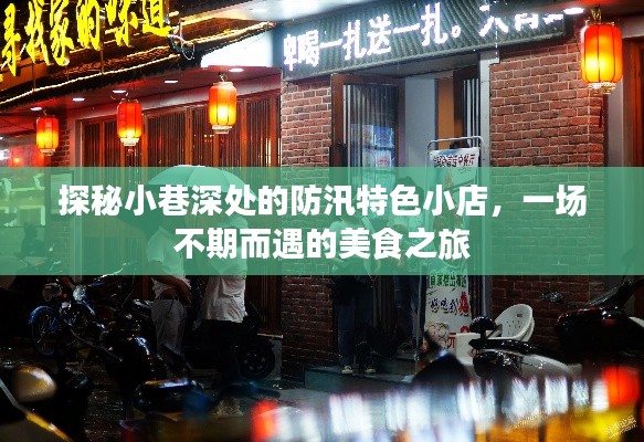 防汛特色小巷美食之旅，小巷深处的防汛美食小店探秘之旅