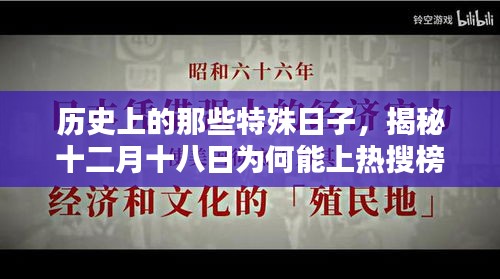 揭秘历史特殊日子，十二月十八日为何成为热搜焦点？