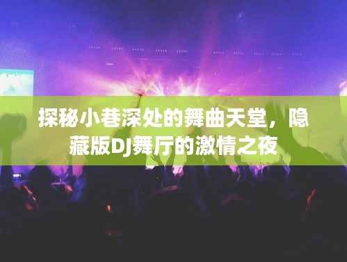 探秘激情之夜，隐藏版DJ舞厅的舞曲天堂之旅