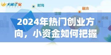 小资金如何把握未来趋势走向成功，揭秘2024年热门创业方向