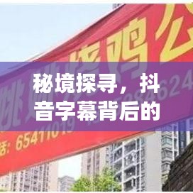 秘境探寻，抖音字幕背后的故事——小巷深处的特色小店之旅