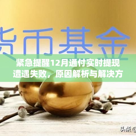 紧急提醒！12月通付实时提现失败原因解析及解决方案大全！