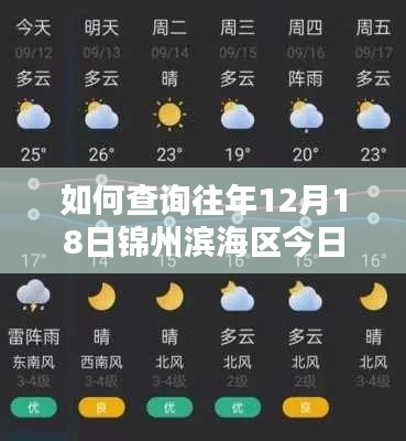 锦州滨海区往年12月18日实时天气查询指南，详细步骤解析
