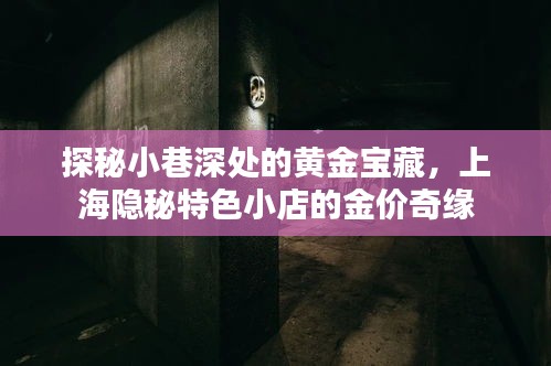 探秘上海小巷深处的黄金宝藏，特色小店的神秘金价奇缘